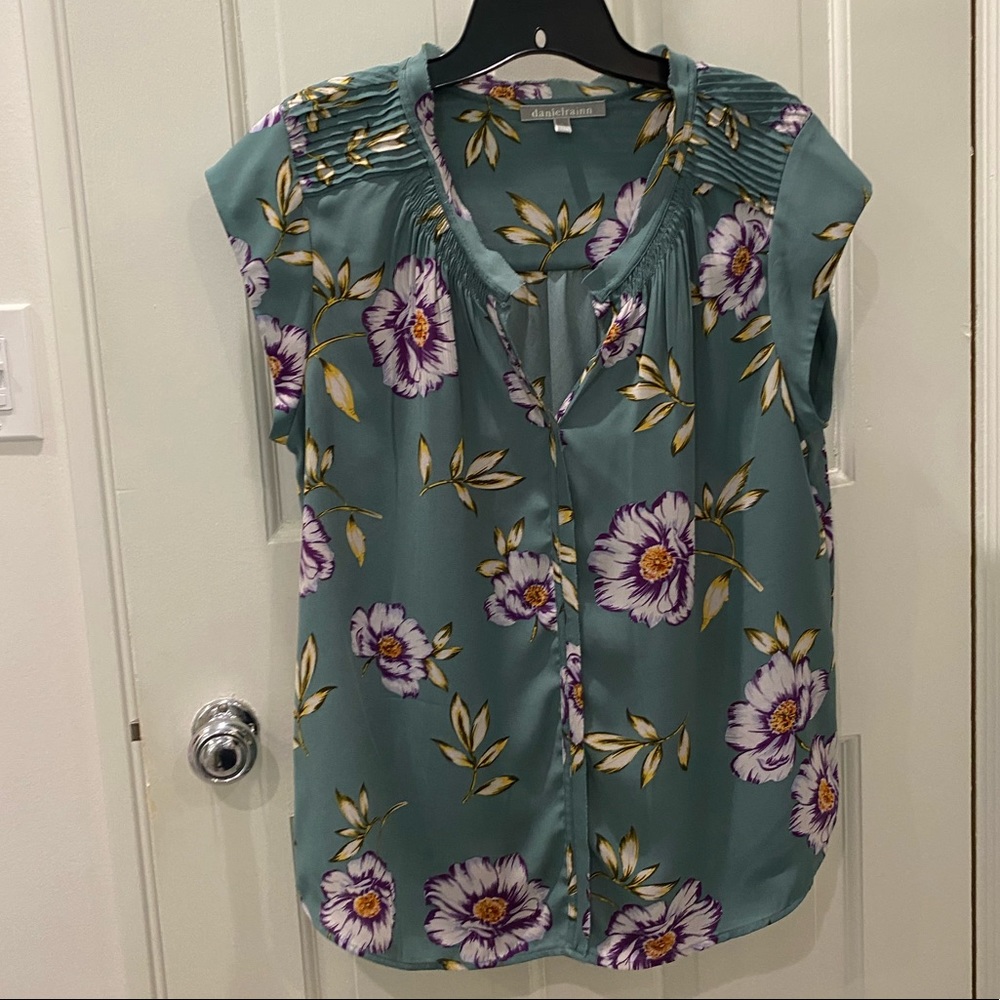 Daniel Rainn Bernal Split Neck Blouse
